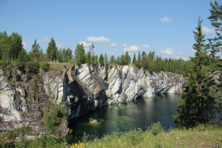 Рускеала, горный парк в Карелии, фото