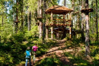 "GREENVALD Парк Скандинавия", веревочный городок, парк активного отдыха, Ленобласть, фото