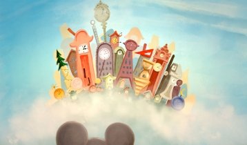 The Little Mouse in Clocktown, "Там, где заводится время", интерактивная iOS и Android книга про Мышонка для детей от 3 лет