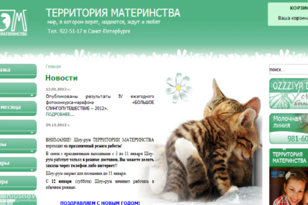"Территория Материнства (Terra-mt.ru)", интернет-магазин товаров для мам и малышей, СПб