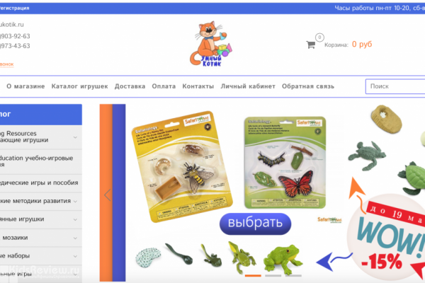"Умный Котик", интернет-магазин развивающих игрушек и логопедических пособий, СПб