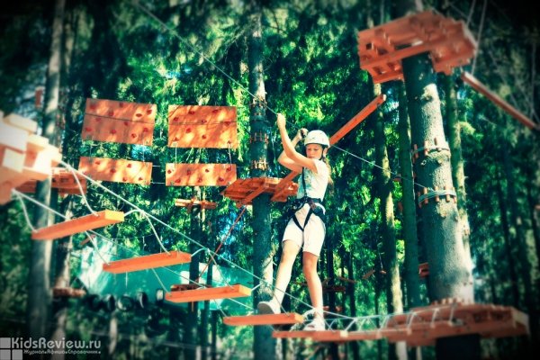 Tree To Tree, "Три ту три", веревочный парк в Репино, Ленинградская область